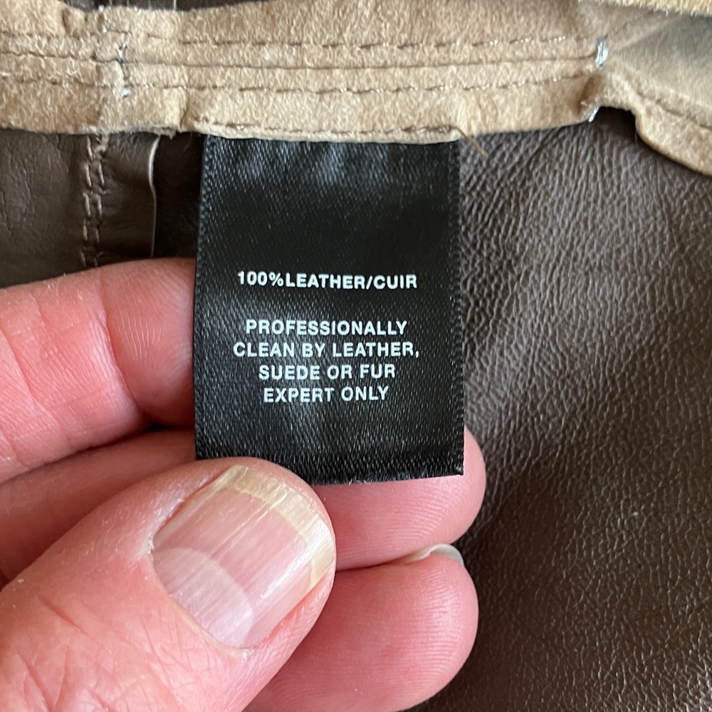 Lafayette 148 New York Taupe Suede Leather Jacket - Picture 3 of 8